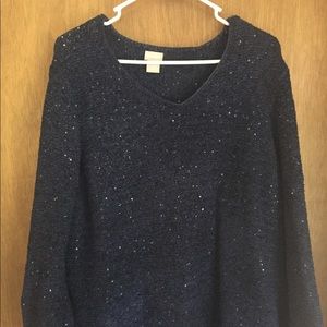 Chico’s navy bling sweater